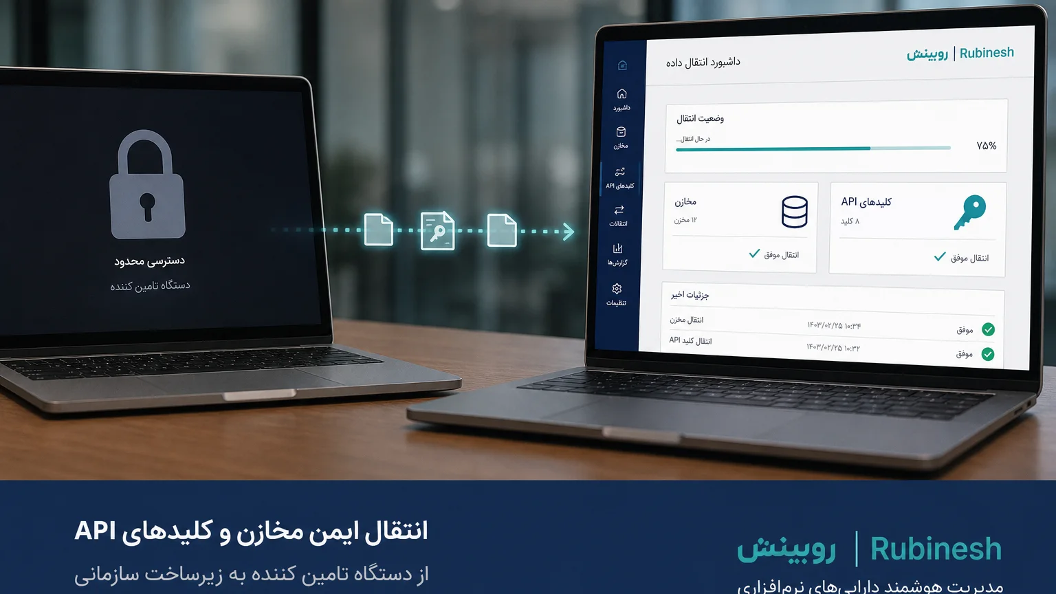 خروج از وابستگی فروشنده: انتقال ریپو و کلیدها به سازمان کارفرما — روبینش | Rubinesh